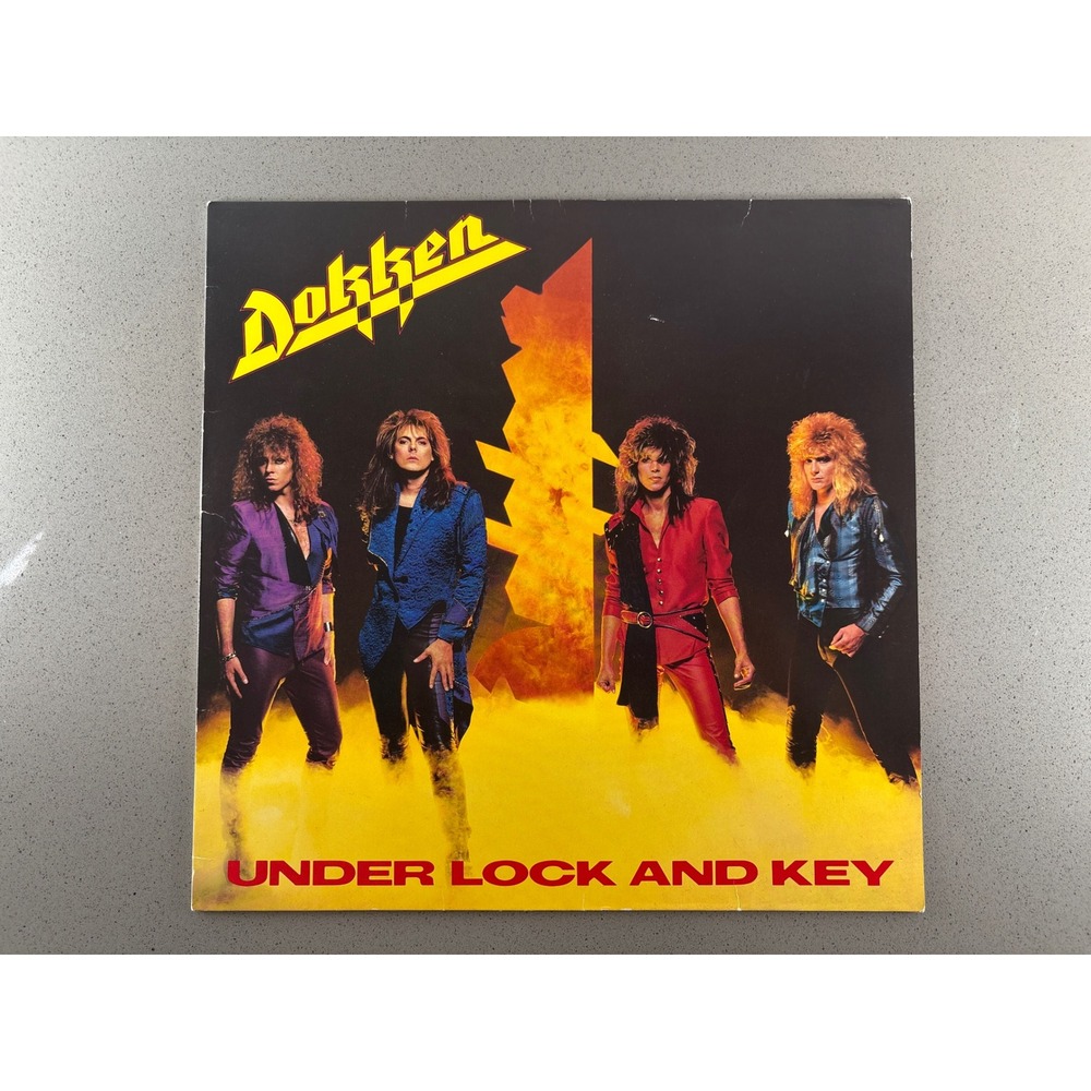 Dokken Under Lock and Key Vinyl LP 1985 Elektra 960 458-1 German Pressing